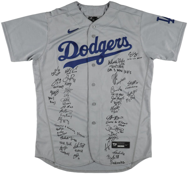 2020 Los Angeles Dodgers World Series Champs Team Signed Jersey 29 Sigs PSA DNA