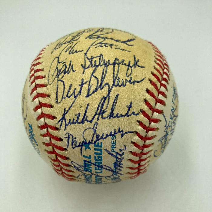 1987 Minnesota Twins World Series Champs Team Signed Baseball JSA COA