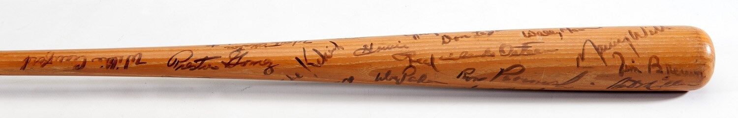 1965 Los Angeles Dodgers World Series Champs Team Signed Game Used Bat PSA DNA
