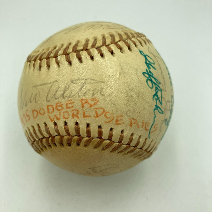 1975 Los Angeles Dodgers Team Signed National League Feeney Baseball