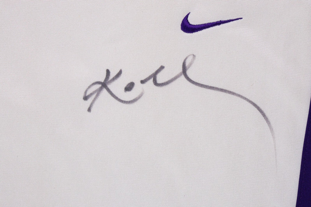 Kobe Bryant Signed Game Used 2002-03 Los Angeles Lakers Warm Up Suit PSA & JSA