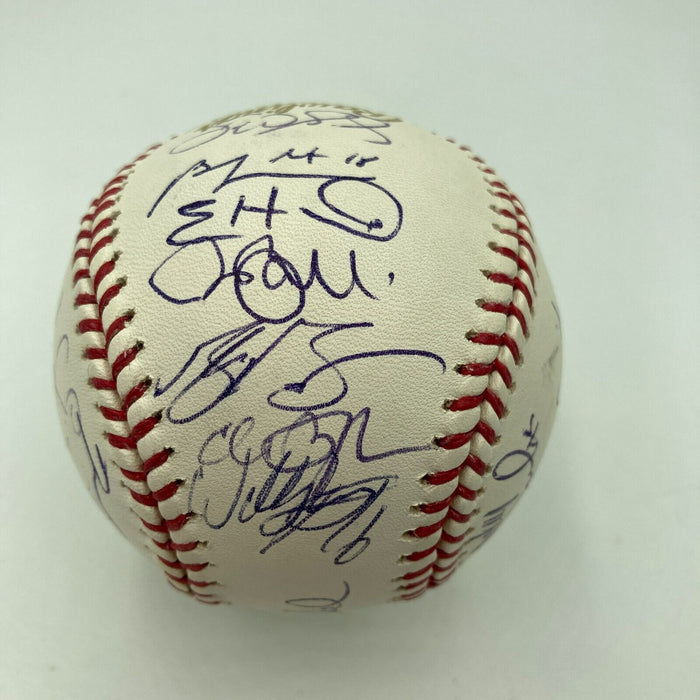2008 Tampa Bay Rays AL Champs Team Signed World Series Baseball JSA COA