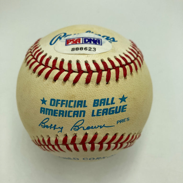 Bob Feller Signed Official American League Baseball PSA DNA COA