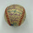 Rare 1953 New York Yankees Team Signed Mini American League Harridge Baseball