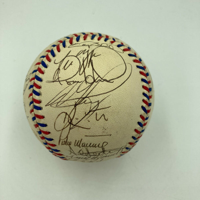 1996 All Star Game Team Signed Baseball Barry Bonds Chipper Jones With JSA COA