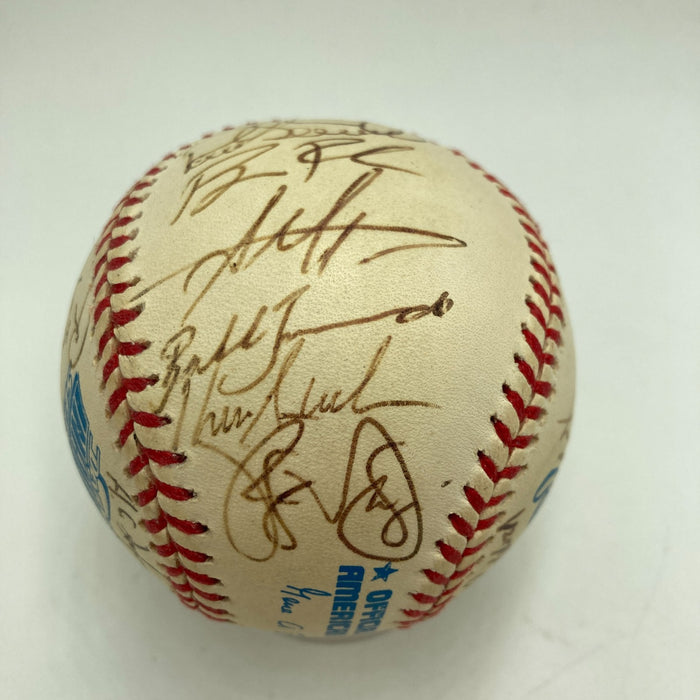 1998 Tampa Bay Rays Inaugural Season Team Signed American League Baseball