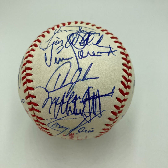 1989 All Star Game Team Signed Baseball Tony Gwynn Ozzie Smith