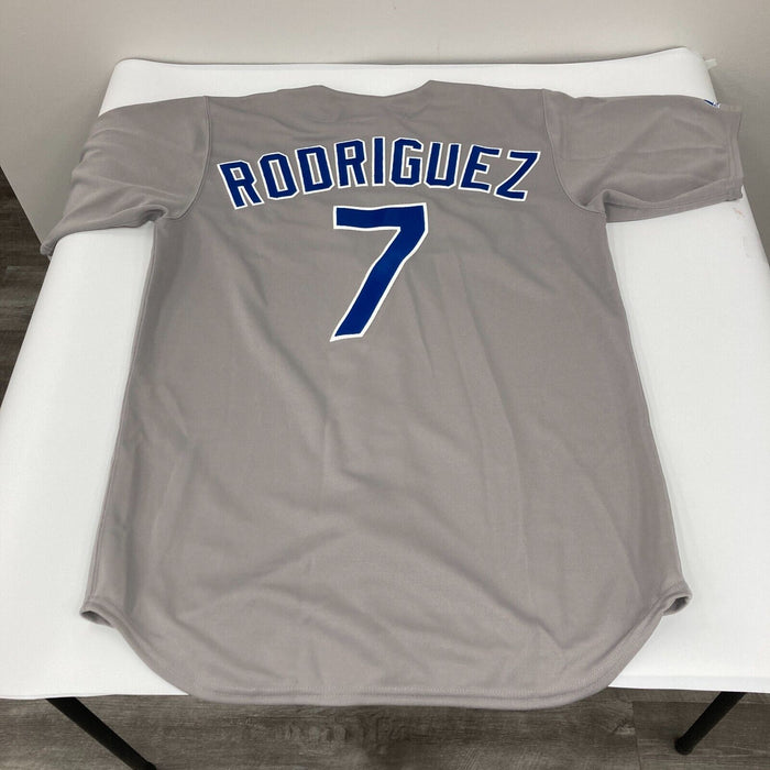 Ivan Rodriguez Signed Heavily Inscribed STATS Texas Rangers Jersey JSA COA