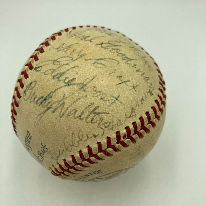 1940 Cincinnati Reds World Series Champs Team Signed Baseball JSA COA