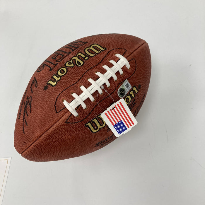 Walter Payton #34 Signed Authentic Wilson NFL Football Beckett COA