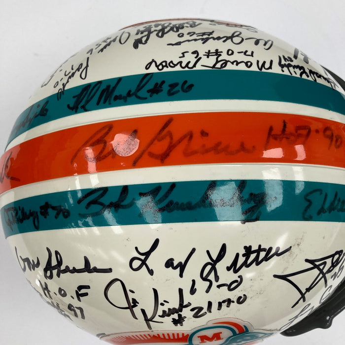 1972 Miami Dolphins Super Bowl Champs Team Signed Full Size Helmet JSA COA
