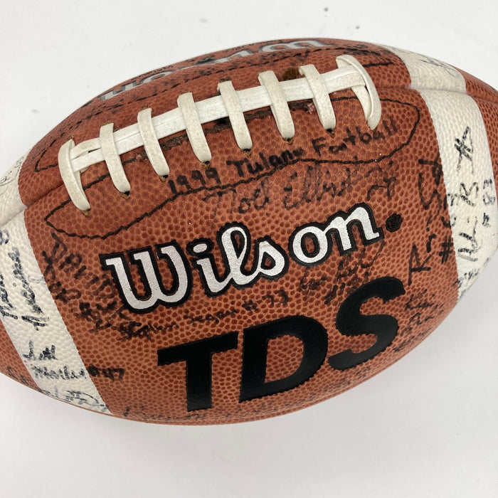 1999 Tulane Green Wave Team Signed NCAA Football 65 Sigs JSA COA