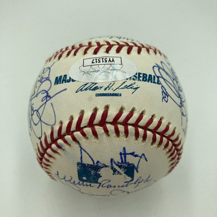 2004 New York Yankees Team Signed Baseball Derek Jeter Mariano Rivera JSA COA