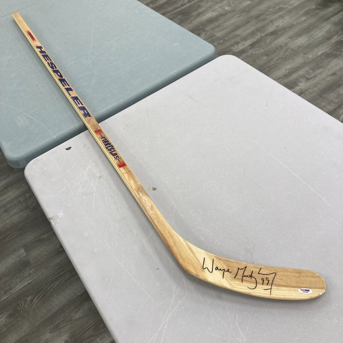 Wayne Gretzky Signed Hespeler Game Model Hockey Stick PSA DNA COA