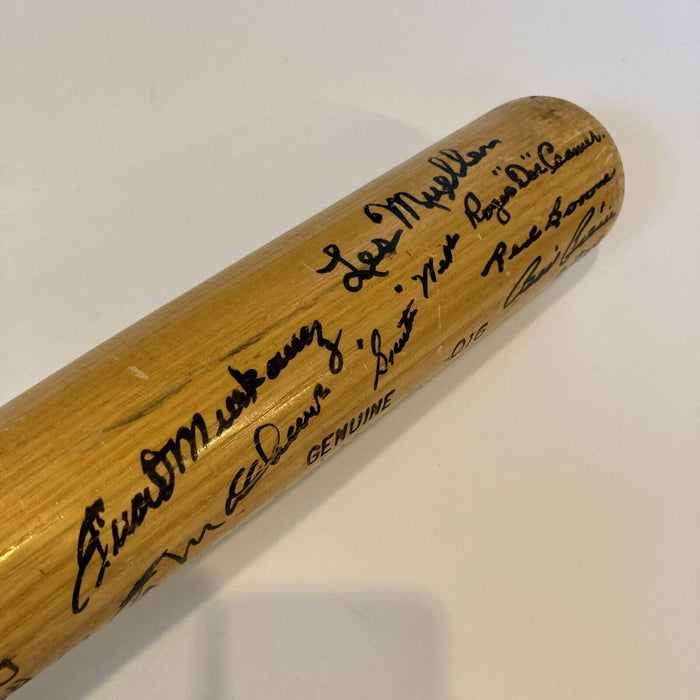 1945 Detroit Tigers World Series Champs Team Signed Game Issued Baseball Bat JSA