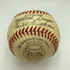 Mickey Owen & Whit Wyatt Signed 1940's NL Frick Baseball JSA Brooklyn Dodgers