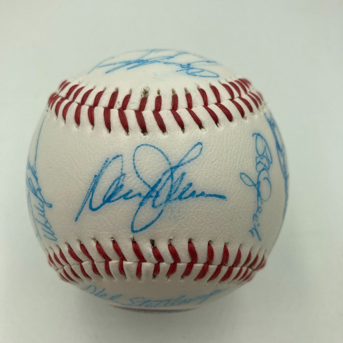 Vintage 1986 New York Mets World Series Champs Team Signed Baseball JSA COA