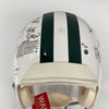 1969 New York Jets Super Bowl Champs Team Signed Authentic Game Helmet Steiner