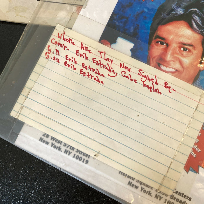 Gabe Kaplan & Erik Estrada Signed Autographed Vintage Magazine With JSA COA