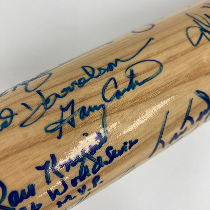 1986 New York Mets World Series Champs Team Signed Bat 39 Sigs Steiner COA