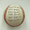 Beautiful Stan Musial Signed Heavily Inscribed Career STAT Baseball JSA COA