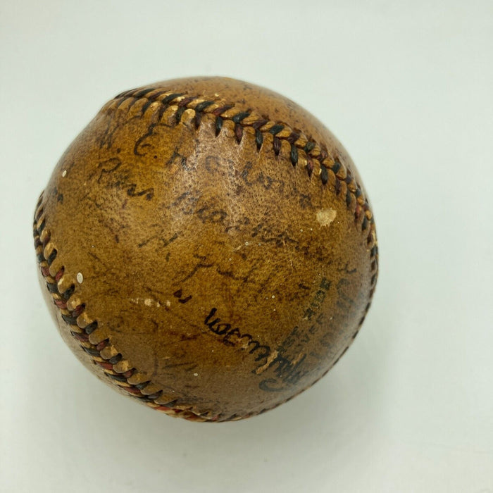 Christy Mathewson & Ty Cobb 1918 Team Signed National League Baseball JSA COA