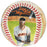 Beautiful Willie Mays Signed Ron Lewis Hand Painted Art Baseball JSA COA