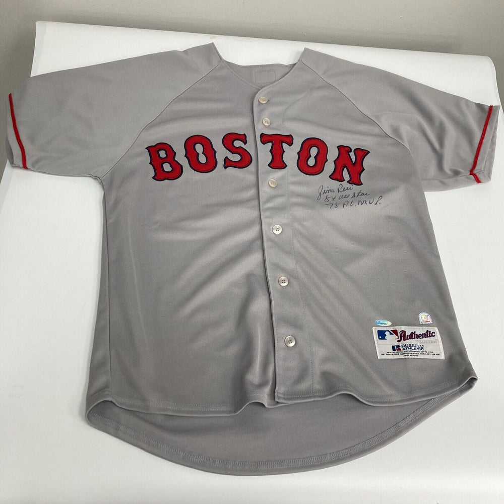Jim Rice Signed Authentic Russell Boston Red Sox Jersey MLB & Tristar Certified