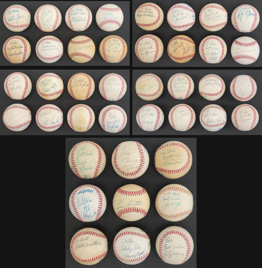 Lot Of (41) Hall Of Fame Signed Major League Baseball All Inscribed "To Bob" JSA