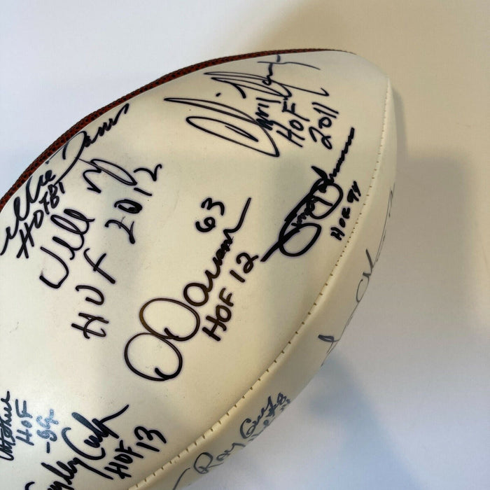 Hall Of Fame Legends Multi Signed Football With 15 Sigs JSA COA
