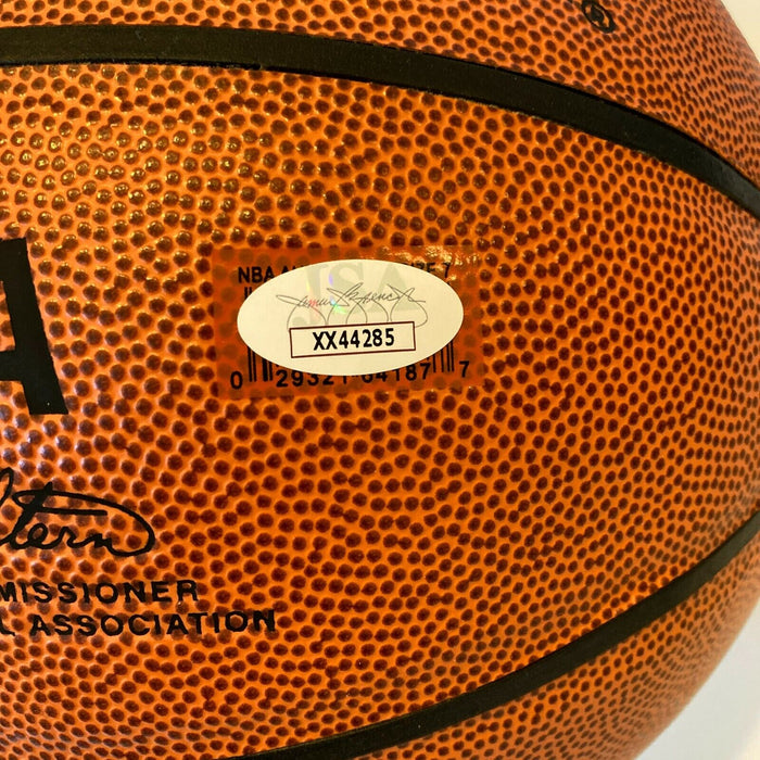 Dirk Nowitzki Chris Bosh Dwight Howard HOF Multi Signed Basketball JSA COA