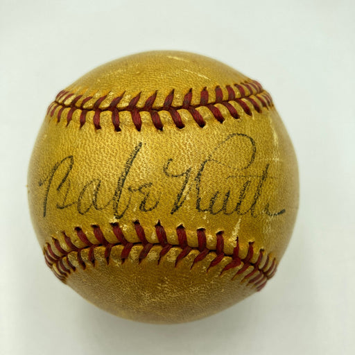 Babe Ruth Single Signed Autographed Baseball PSA DNA COA