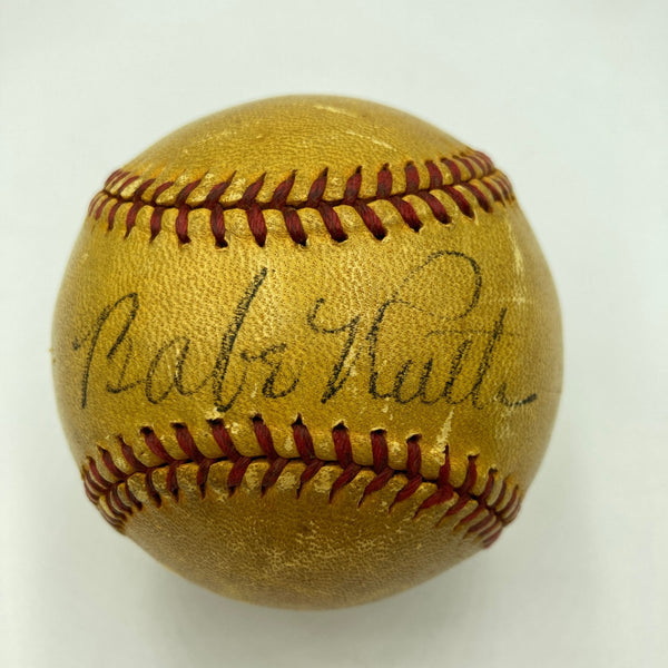 Babe Ruth Single Signed Autographed Baseball PSA DNA COA