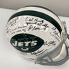 1969 New York Jets Super Bowl Champs Team Signed Authentic Game Helmet Steiner