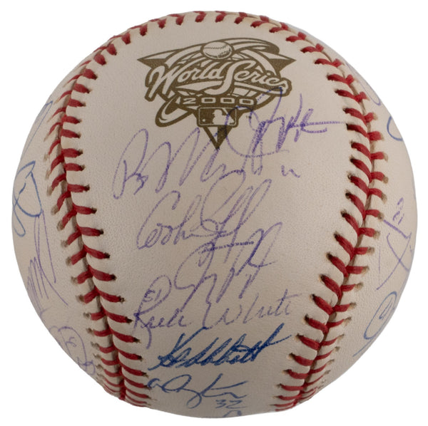 2000 New York Mets NL Champs Team Signed World Series Baseball PSA DNA COA