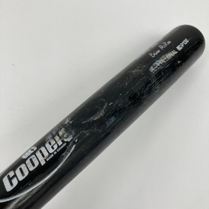 Brian McRae Game Used Signed Cooper Baseball Bat New York Mets