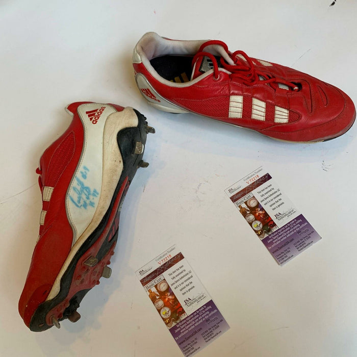 Juan Gonzalez Signed 1999 Game Used Cleats Pair With JSA COA Texas Rangers