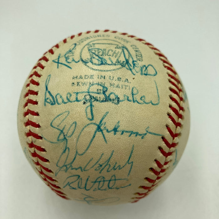 Nolan Ryan 1974 California Angels Team Signed American League Baseball Beckett