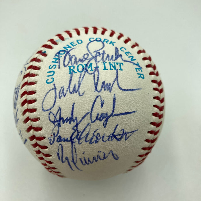Derek Jeter Mariano Rivera Pre Rookie 1995 Columbus Clippers Signed Baseball JSA