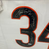 Walter Payton Signed Heavily Inscribed STATS Chicago Bears Jersey PSA DNA COA
