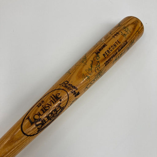1984 Seattle Mariners Team Signed Jack Perconte Game Used Baseball Bat