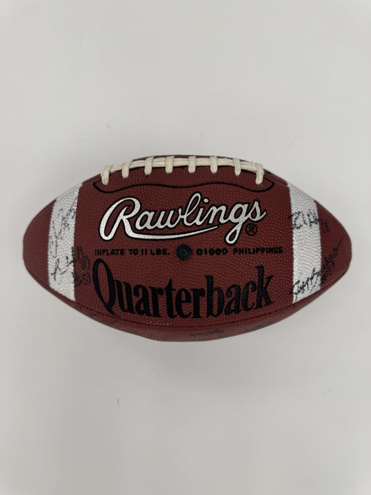 1997 Michigan Wolverines National Champs Team Signed Football Tom Brady JSA COA