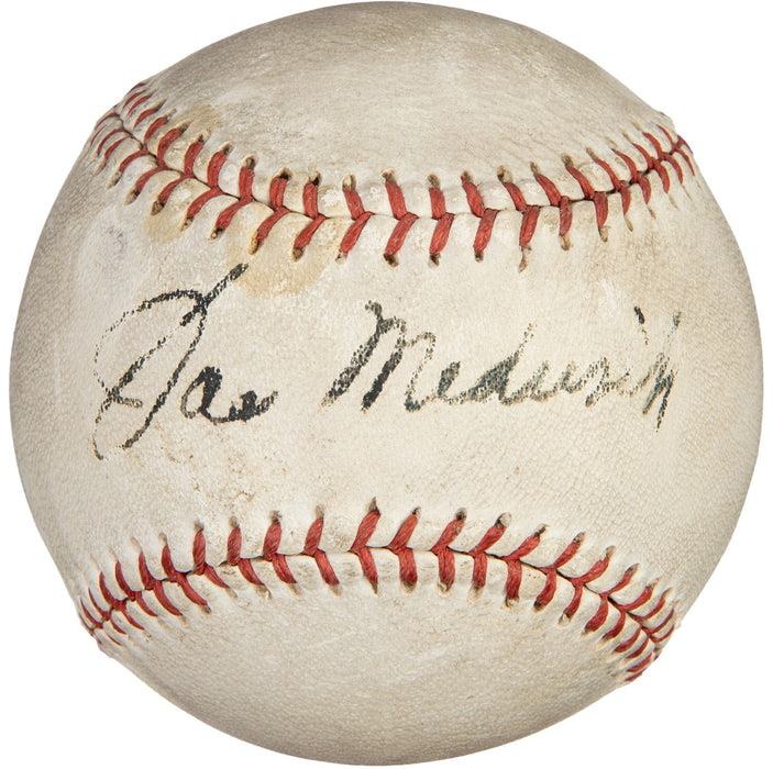 Joe Medwick Single Signed Baseball PSA DNA & JSA COA