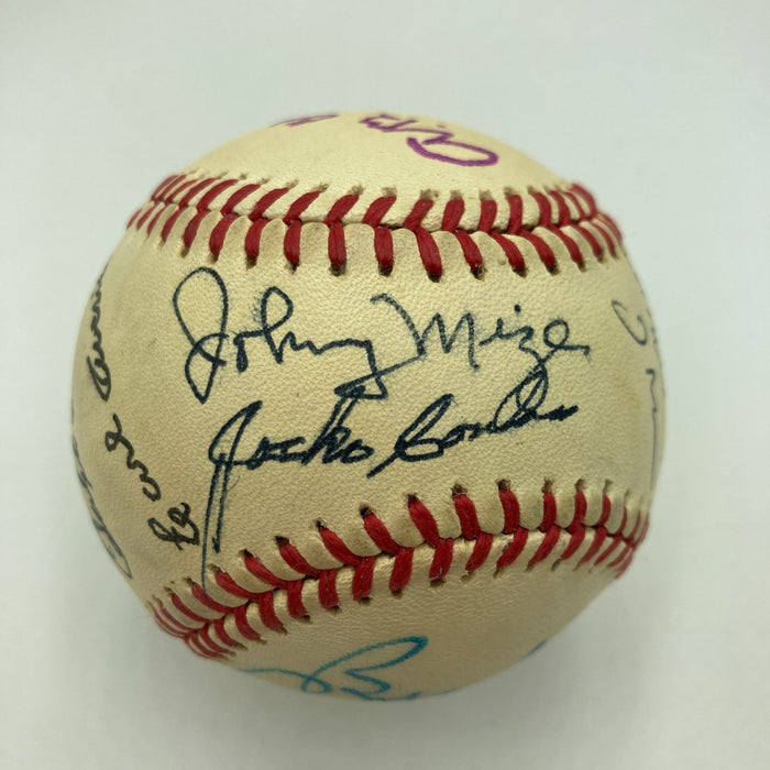 1970's HOF Multi Signed Baseball Earl Averill Burleigh Grimes JSA COA