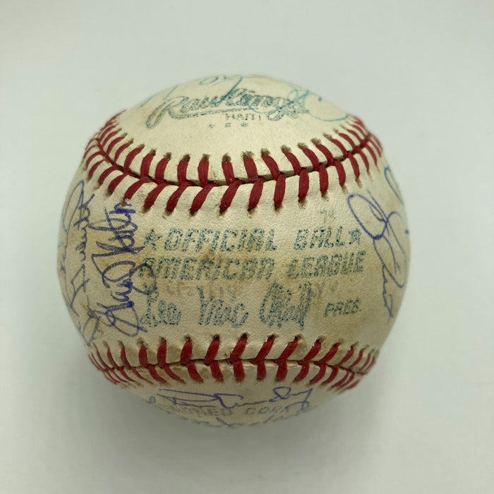 1978 Yankees World Series Champs Team Signed American League Baseball JSA COA