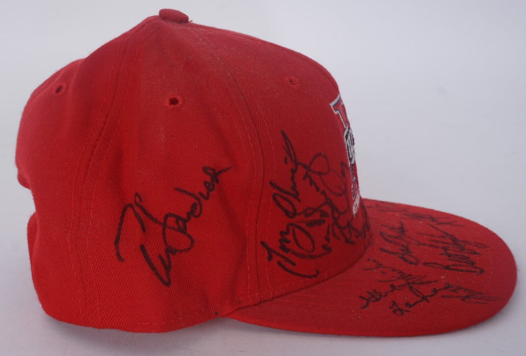 1987 Minnesota Twins World Series Champs Team Signed Baseball Hat Beckett COA