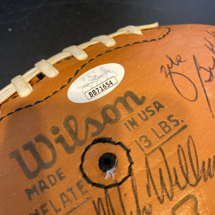 1979 Green Bay Packers Team Signed Wilson NFL Game Football Bart Starr JSA COA