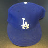 1990's Garry Sheffield Signed Game Used Los Angeles Dodgers Cap Hat PSA DNA COA