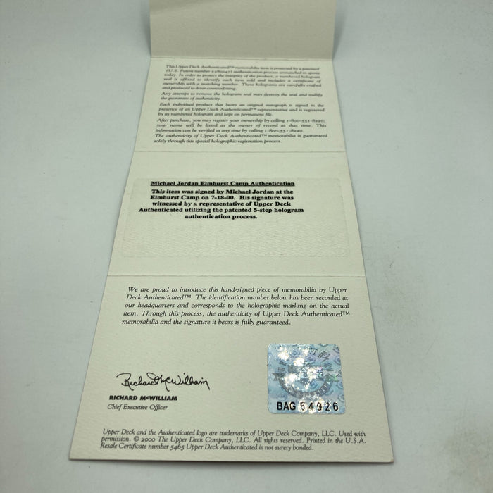 Michael Jordan Signed Nike Basketball Style Baseball Upper Deck UDA PSA Beckett