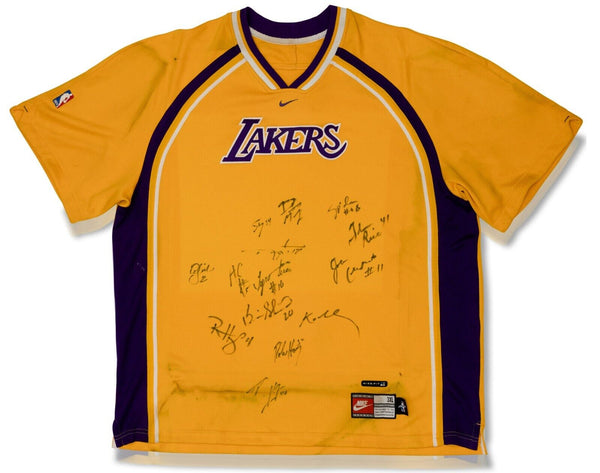 Kobe Bryant 1999 Los Angeles Lakers NBA Champs Team Signed Game Used Jersey PSA